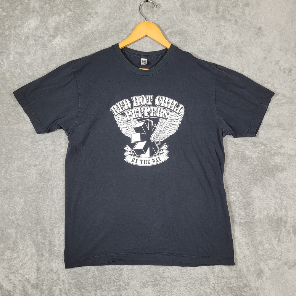 Vintage Red Hot Chili Peppers Shirt 2003 By the Way Tour Large T-Shirt